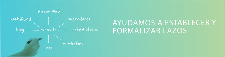 Ayudamos a establecer y formalizar lazos. Diseo Web